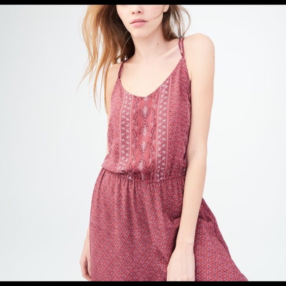 Red rust printed crop jumpsuit - Picture 5 of 5